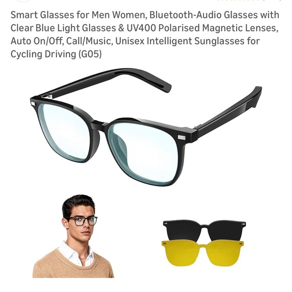 Other - Smart Bluetooth Audio Glasses - Black